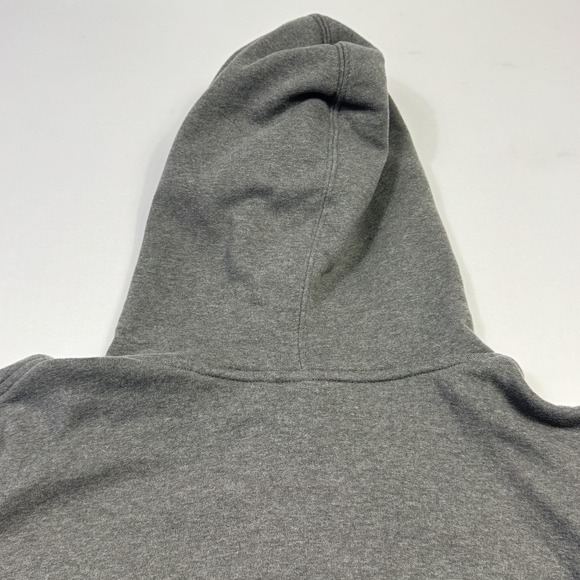 The North Face Half Dome Hoodie Sweatshirt Mens XL Gray Red Logo Pullover Fleece - Picture 12 of 12